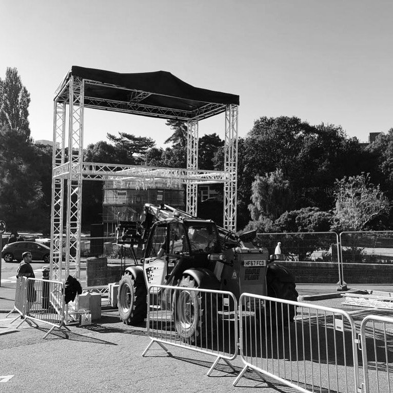 Preparations are underway in Bournemouth for <a href="/artsbythesea/">Arts by the Sea Fest</a> for our creative team <a href="/TheColorProject/">The Colour Project</a> ‘Silicon Shores’ colossal projection mapping show on the Town Hall building. Come and see the show 29th &amp; 30th September #projectionmapping #bournemouth #artsbythesea #eventprofs