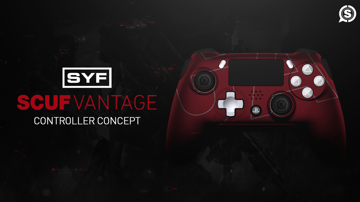 SYFGAMING's tweet photo. Retweet if you would like to see this in 2019? 🎮🎨

Thanks to our Designer @Pxlse_ for the @ScufGaming Vantage Controller Concept Design. https://t.co/dr1HRn89vS