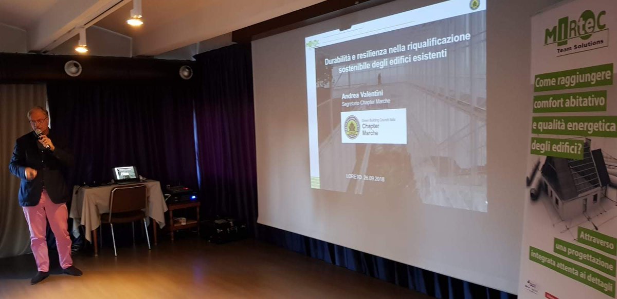 ArchValentini's tweet photo. #HomeGreenHome #WGBW2018 #ChapterMarche @GBCItalia al @MirtecTeam a #Loreto I protocolli GBC come ratingsystems per la#Durabilità#Resilienza nella#Riqualificazione sostenibile #edificistorici #GBCHistoricBuilding #GBCCondomini #Ricostruzionepostsisma2016 @_MiBAC @ASSORESTAURO https://t.co/NKNuSoHJqk
