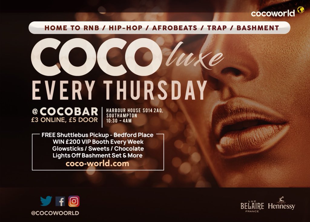 SotonACS's tweet photo. Every Thursday people 👏🏽🎉 Gonna be lit 
Join Us there tonight for pres and the main event 
Also ACS wristband will be available at the door https://t.co/vup7aquumk