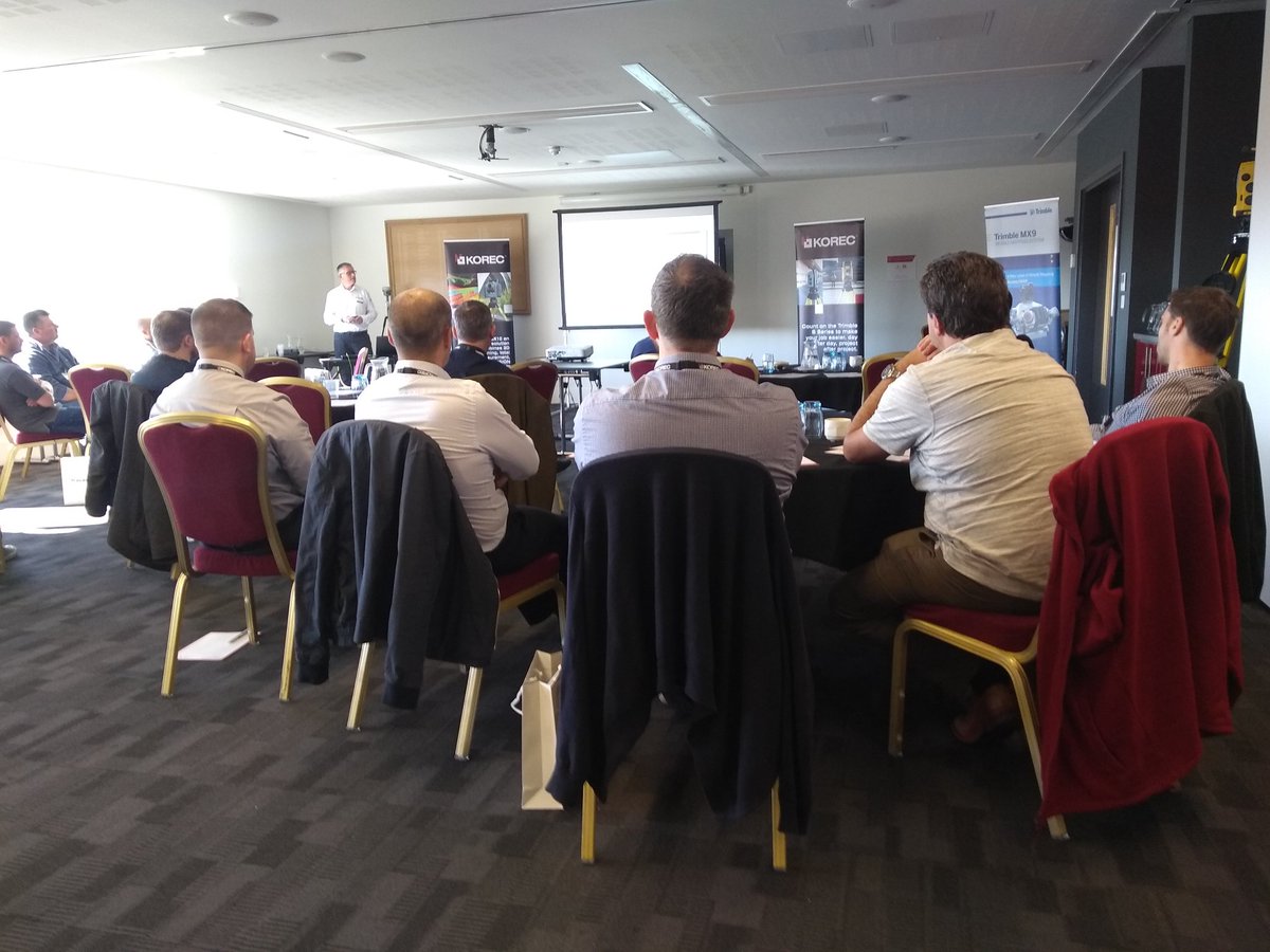 JaredPogmore's tweet photo. @richardg_korec now presenting on @KOREC_K_MATIC solutions at the @KORECGroup #TrimbleExpress day @lancscricket https://t.co/xAzHLsTytn
