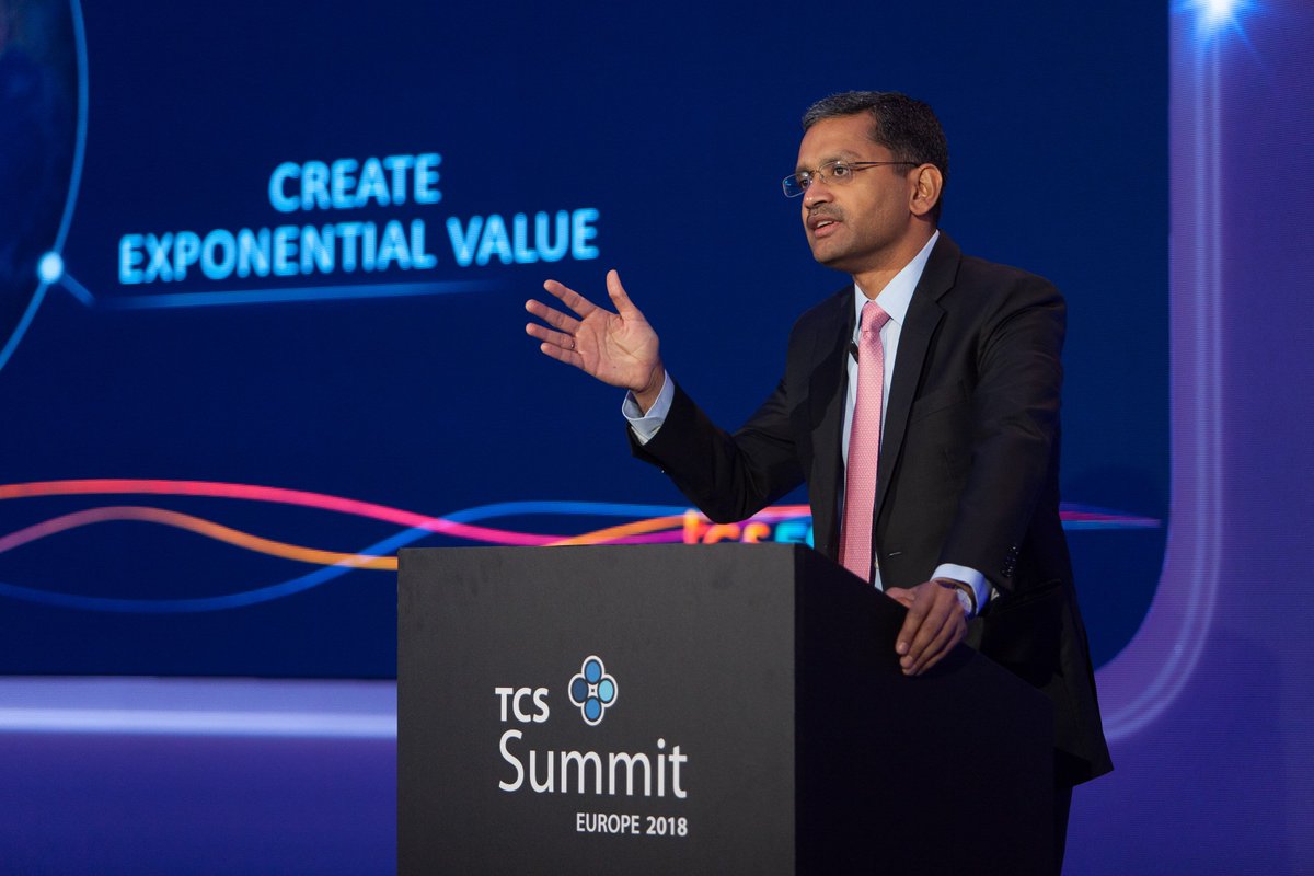 TCS_Europe's tweet photo. .@TCS CEO and Managing Director, Rajesh Gopinathan, discusses what businesses need to do to "go agile" in a machine first world: https://t.co/B3NBAf02dl https://t.co/vet29avv8g