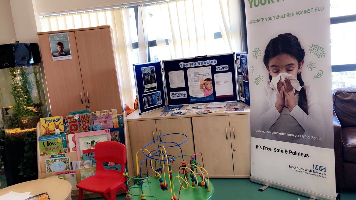 BwD_NHS's tweet photo. Has your child had the flu vaccination? Come along and have a chat here at Wensleyfold Children’s Centre in Blackburn @BwDCCG @EastLancsCCG @EastLancsHosp #flu #flufighter #childflu https://t.co/jjCxxe3Cqo