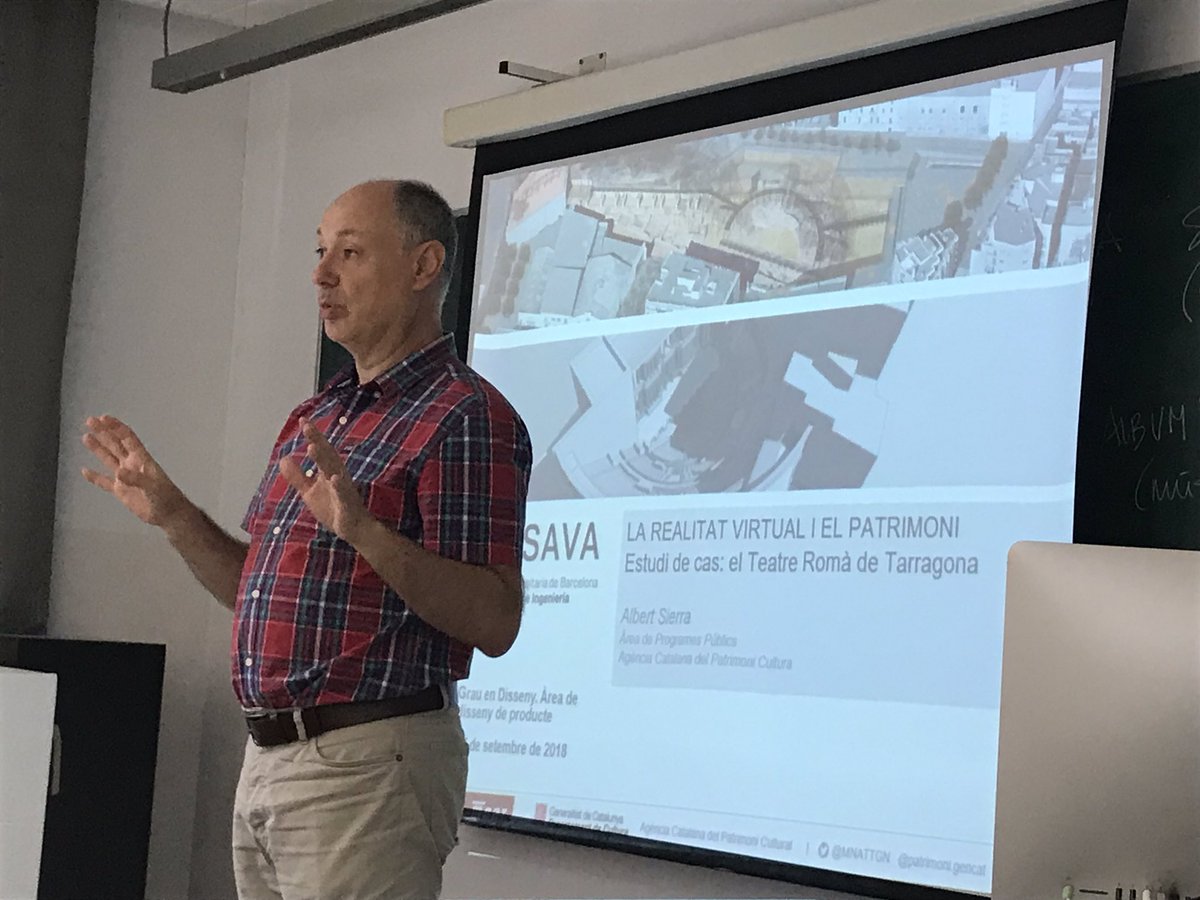 <a href="/albertsierra_re/">Albert Sierra</a> introduciendo proyectos de nuevas tecnologías de la Agencia Catalana del Patrimonio Cultural en @ElisavaBCN <a href="/growthobjects/">Growthobjects</a> #ElisavaVR