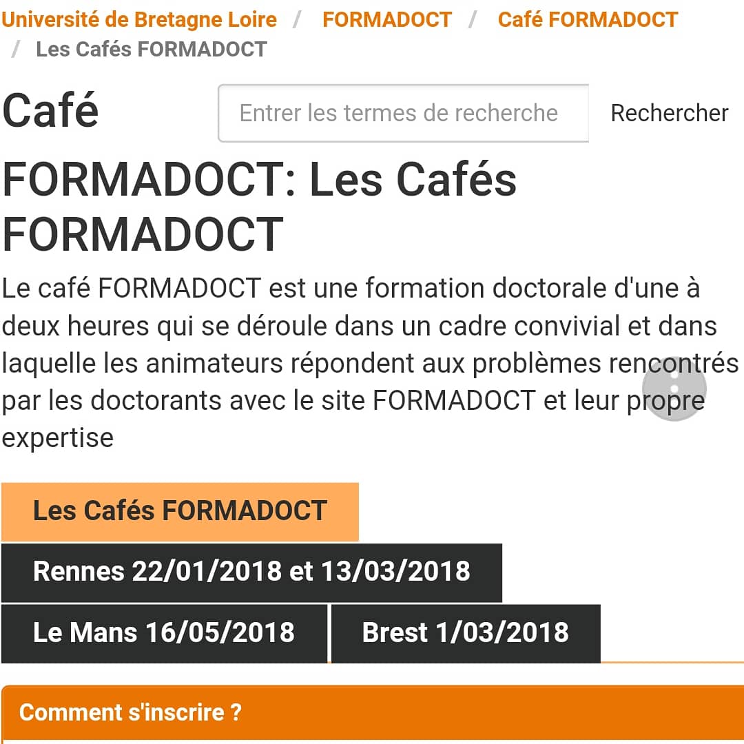 Alex_Sideridou's tweet photo. Les cafés #FORMADOCT s'adressent aux thésards de l' @UnivRennes_2 qui rencontrent des difficultés dans le cadre de thèse (recherche documentaire, normes biblio, veille). Dans une ambiance conviviale 🥐☕,des animateurs répondent aux questions et, parfois, on nous sauve la vie ! https://t.co/UrzlZOXxvK