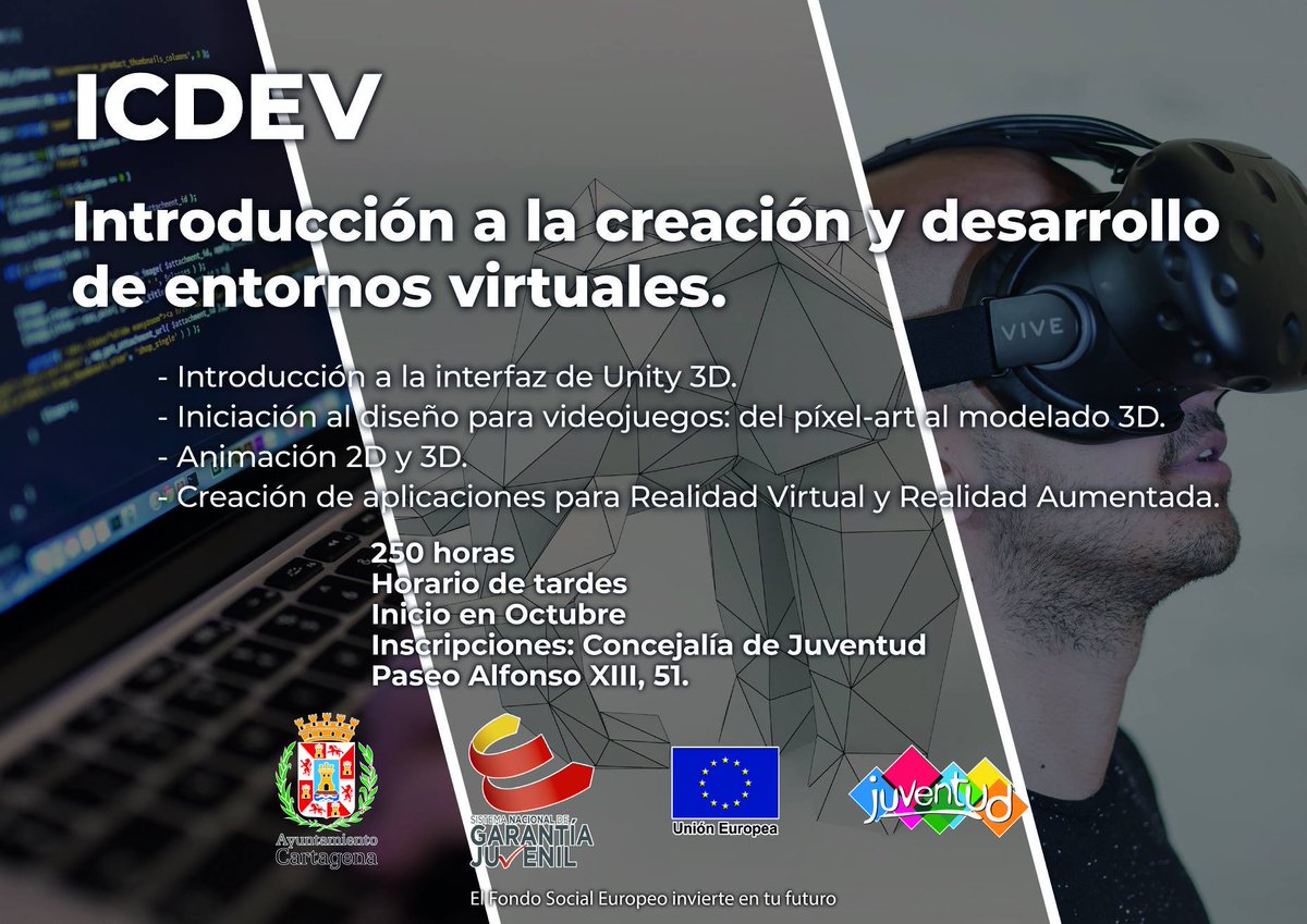 WingedMinds's tweet photo. Hoy se va a presenetar el curso ICDEV de @JuventudCT y empezamos el Martes día 2. Últimas plazas. ¿Aún no tienes la tuya?¿A qué esperas? https://t.co/k1NxSjpZXQ