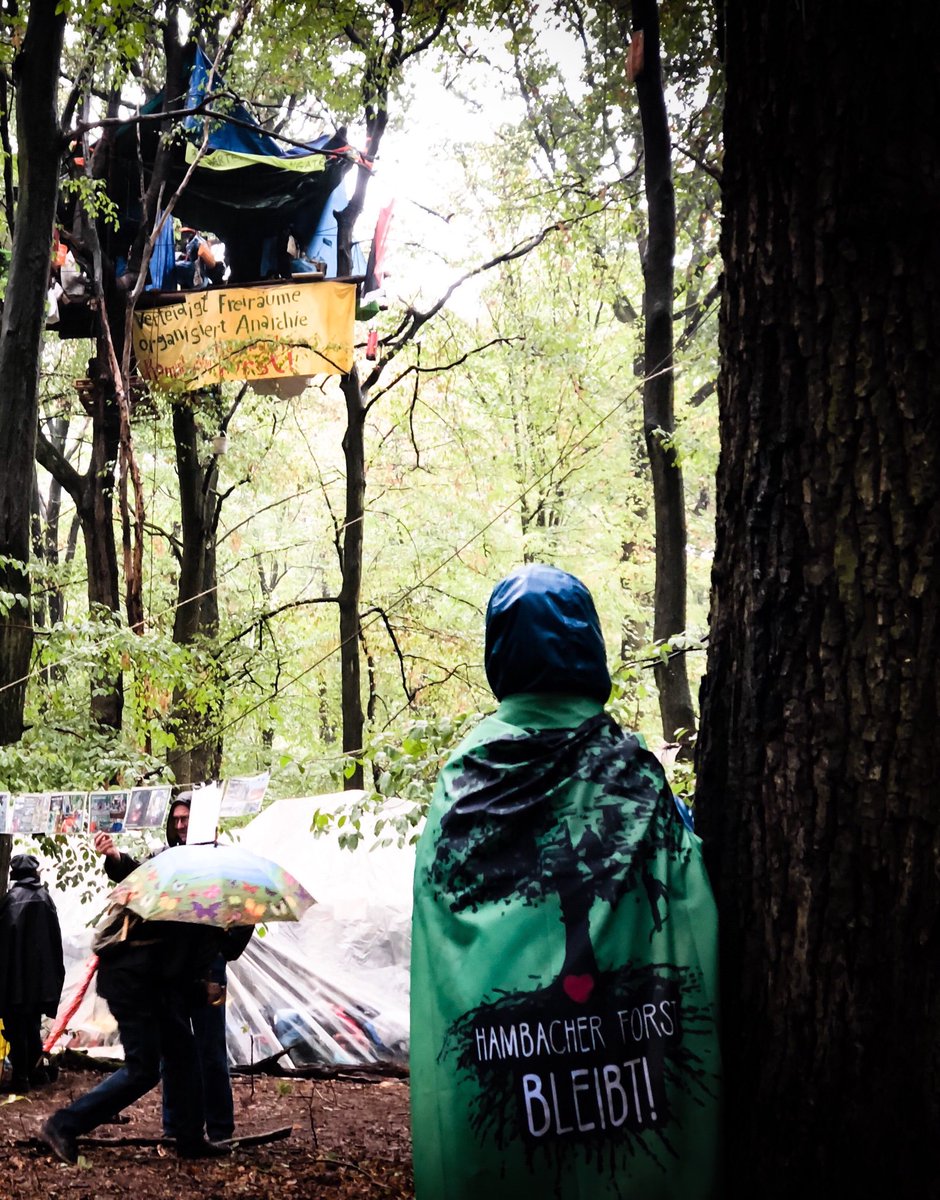 csommer's tweet image. Guten Morgen #KK2018 Euer Thema ist „Mut“ Im #HambacherForst sind ganz viele mutige Menschen. Unterstützt sie! Fordert @ArminLaschet und die @RWE_AG auf den Konflikt politisch zu lösen 🌳