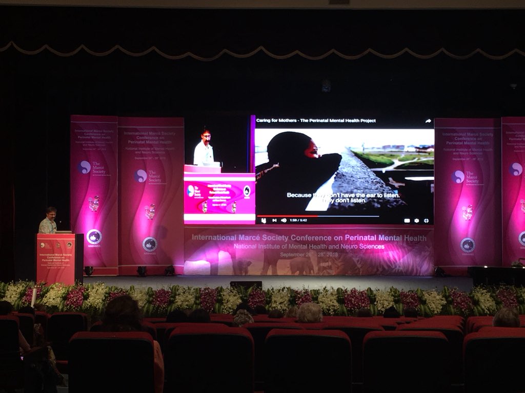 matmentalhealth's tweet photo. Alain Gregoire giving a inspiring presentation on the scale of global maternal mental health problems and a call to action #GAMMH #AAMMH #marce2018 https://t.co/6vf9detzEU