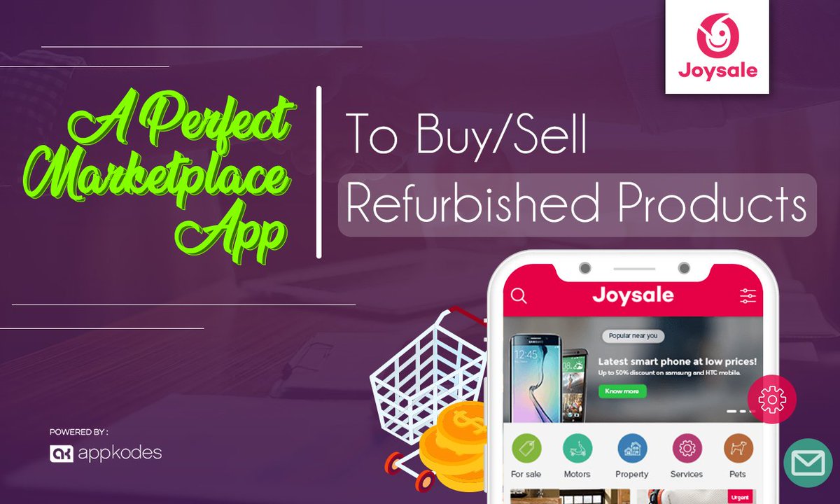 tanvyperg's tweet image. Best Classified ad Script Software - Appkodes

Joysale is a perfect marketplace app to buy/sell refurbished products. It can be that direct connecting platform for sellers and thriving buyers. 
#classifiedsscript #letgoclonescript @appkodes