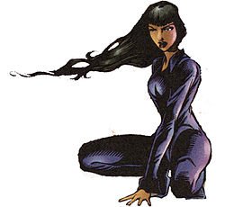 Hispanic Heritage Month Day Twelve (9/26/2018). #61. CHARACTER. Cuban & Seminole, she 1st appeared in Marvel's X-Force (1996); Risque~ Gloria Munoz was created by Jeff Loeb & Adam Pollina and can cause things to be compressed until they explode!  @HeroesInColor00  @theblerdgurl