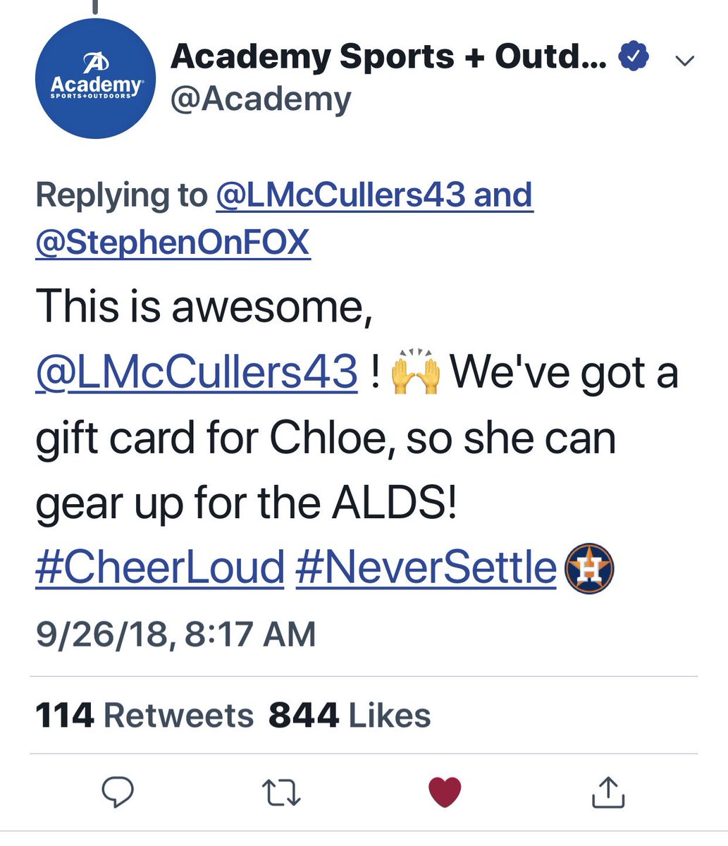 TheTrophyHunt's tweet photo. Hey Chloe!!! Keep cheering as loud as you can for the @Astros Don’t ever let anyone discourage you!! 

If someone would get us Chloe’s parents contact info we’d love to have her come out on set and visit us when we start filming. @LMcCullers43 https://t.co/3GxyNd1Bzc