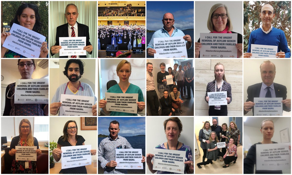 ama_media's tweet photo. Doctors across Australia are rallying and speaking out for the vulnerable and voiceless #DoctorsForAsylumSeekers are demanding that the Government move asylum seeker children and their families off Nauru for appropriate care for their deteriorating physical and mental health https://t.co/5lrGrspNuM