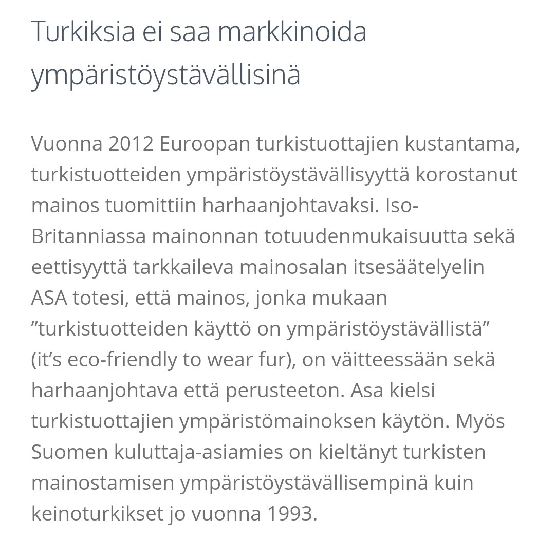 kasvismafioso's tweet photo. Kun olet täysin tietämätön faktoista, levität valheita turkiksista, että ne olisivat mukamas #eettinen ja #ekologinen valinta.
#turkis #turkistarhaus #faktat #AnnaRuohonen @animaliary
@oikeuttaelaimil
Lähteet:
1) https://t.co/YUhs4ri96N
2) https://t.co/rR5KHfLyhB https://t.co/LA6S3aNJGl