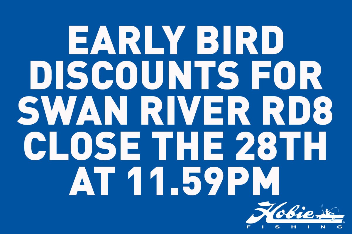 ONE DAY TO GO BEFORE EARLY BIRD DISCOUNT ENTRIES CLOSE AT 11.59 PM FRIDAY THE 28TH
 #HobiePolarizedAsiaPacific #HobieAsiaPacific #HobieSupAsiaPacific #HobieFishingAsiaPacific