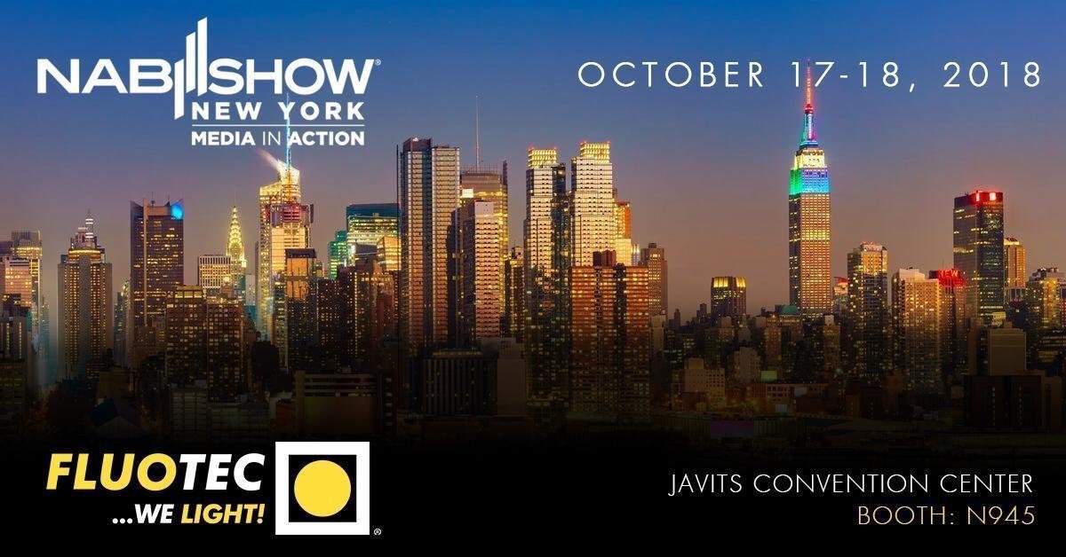 Fluotec's tweet photo. We will be very pleased to welcome you in New York #NABshowNY @NABShow Atlanta #2018CineGearExpoATL @CineGearExpo Bogota #Tecnotelevision @TVyVideo https://t.co/NqgDe7LXUi https://t.co/2RK8fFEIba