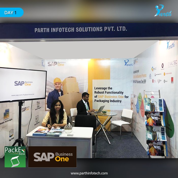 parthinfotechs's tweet photo. Parth Infotech at PackEx India-2018 event. A few snaps from Day 01
@SAPIndia #DigitalTransformation #Innovation #SMEs #Manufacturing #SAPBussinessOne #parthInfotech #packExIndia2018 @anil_marali#packaging #SMBs @PackExIndia https://t.co/sLg6SyByy5