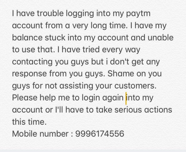 singlatushar9's tweet photo. @Paytm @Paytmcare @PaytmBank https://t.co/vmzZzvnPo5