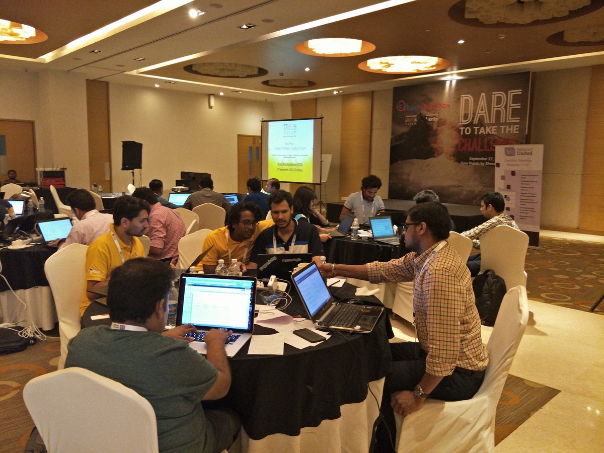 smitaninad's tweet photo. Walter Kluwer, Barclays, Vodafone, BMC, Mediaocean teams fighting the Dropbox Test automation Challenge during #Stepinforum #PSTC2018 #TestAutothon2018 .
Nitin Bhide, Mayank Dikshit,Manish Manke, Rahul Verma and Smita Kelkar - volunteer Juries..
See glimpses... https://t.co/4wqEMoceD1