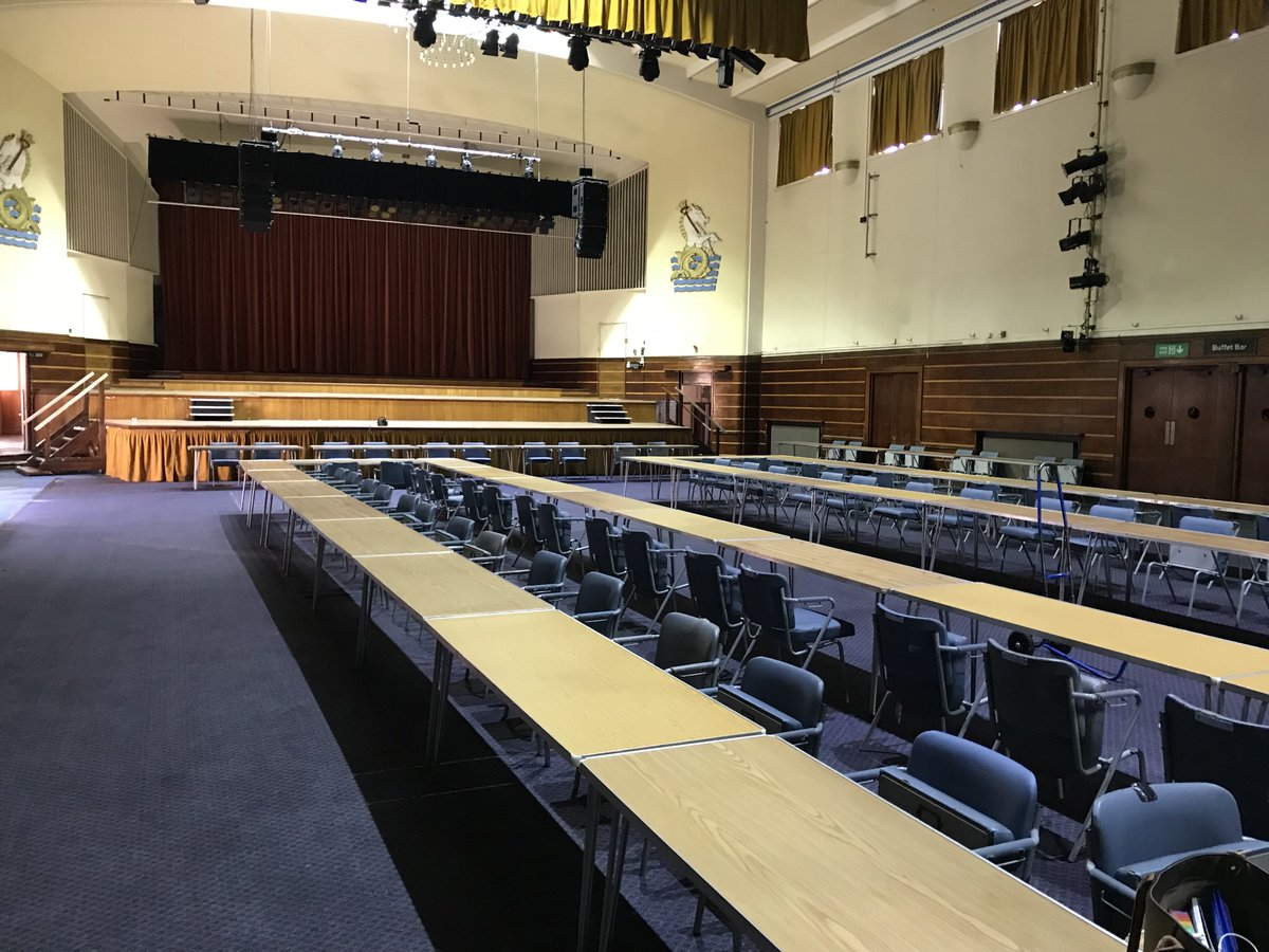 Set up ready for our employers and education exhibitors. Adur &amp; Worthing Careers Fair open 3-6pm to everyone