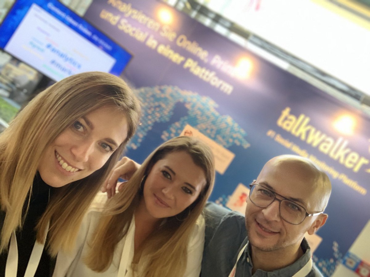 TalkwalkerDE's tweet photo. Wie man Social Data für PR nutzt? - Kommt zum Talkwalker Stand beim #kk18! #talkwalkerlive https://t.co/FVBmta6WHS
