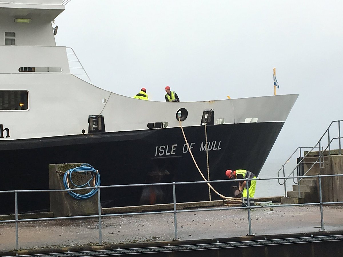 DavidCalMac's tweet photo. Delighted to present an original painting of MV Isle of Mull to Willie Howe on his 70th birthday. 50 years in CalMac and 30 years on the vessel. Fantastic servant of the company and his community. https://t.co/Mur2kRgnHT