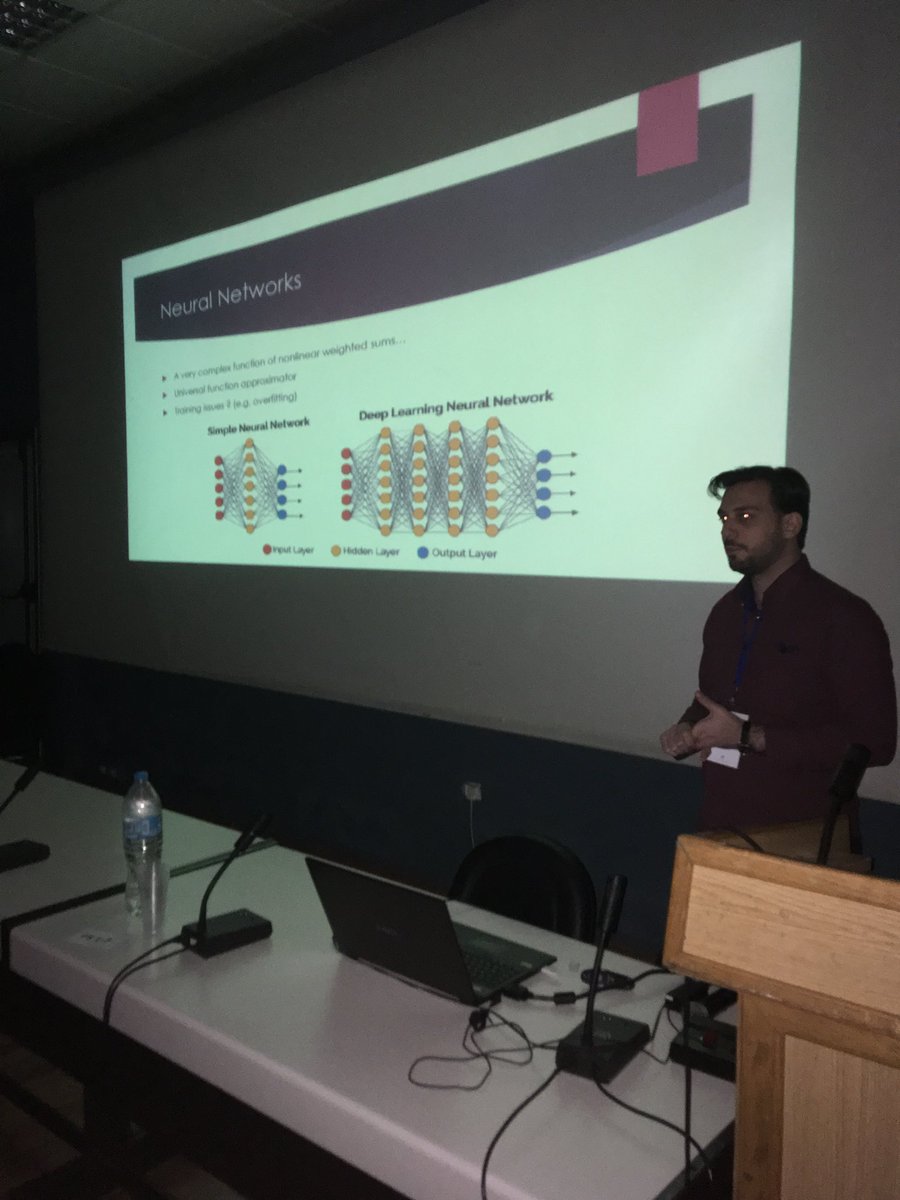 BrainComputing's tweet image. Now Konstantinos Patlatzoglou is presenting his work on investigating #consciousness by using #DeepLearning models #CCS18GR