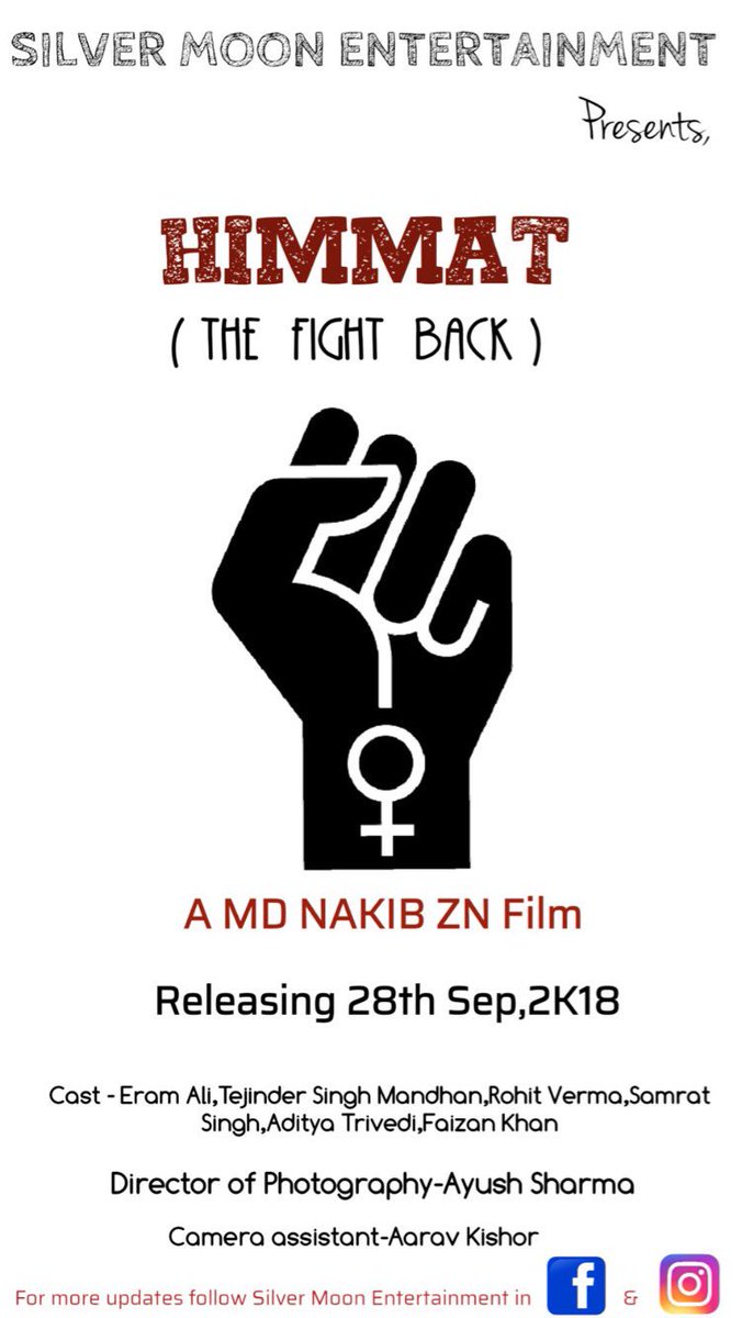 mdnakibzn's tweet photo. HIMMAT (The Fight Back) Releasing tomorrow at 4 p.m. , stay tuned with Silver Moon Entertainment in YouTube . 📽🎞🎬 @SilverMoonEnter 

https://t.co/XIkPy1yskh https://t.co/p10fxdQqND
