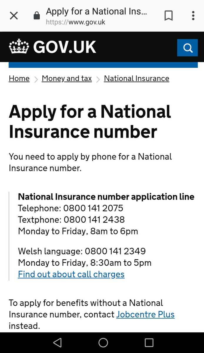 National insurance number