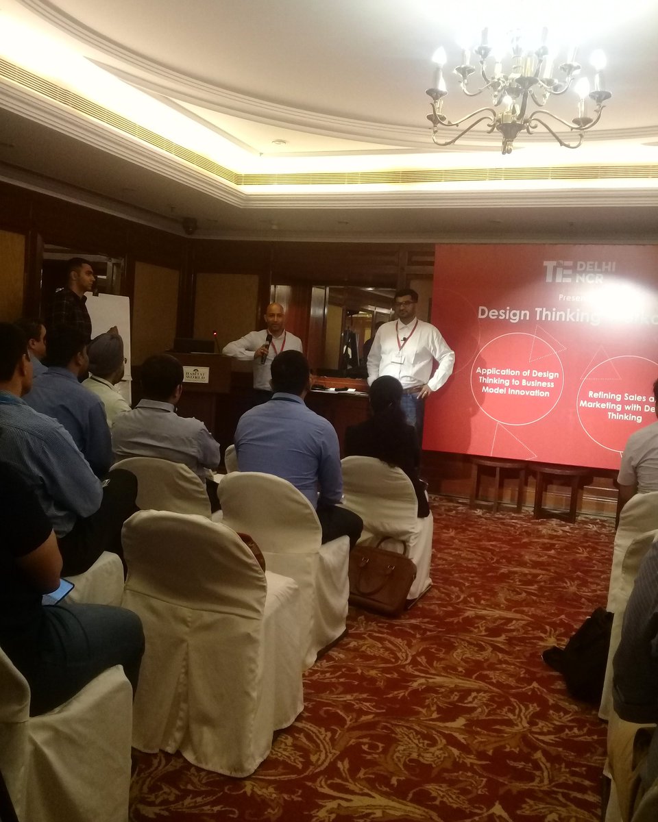 TiEDelhi's tweet image. Taking #Designs to a next level to communicate efficiently with the #audience.
@DeepBajaj, @PeeBuddyIndia sharing his #problemstatement as a #startup.
#DesignThinkingWorkout #DesignThinking #applications #modelinnovation #marketing #sales