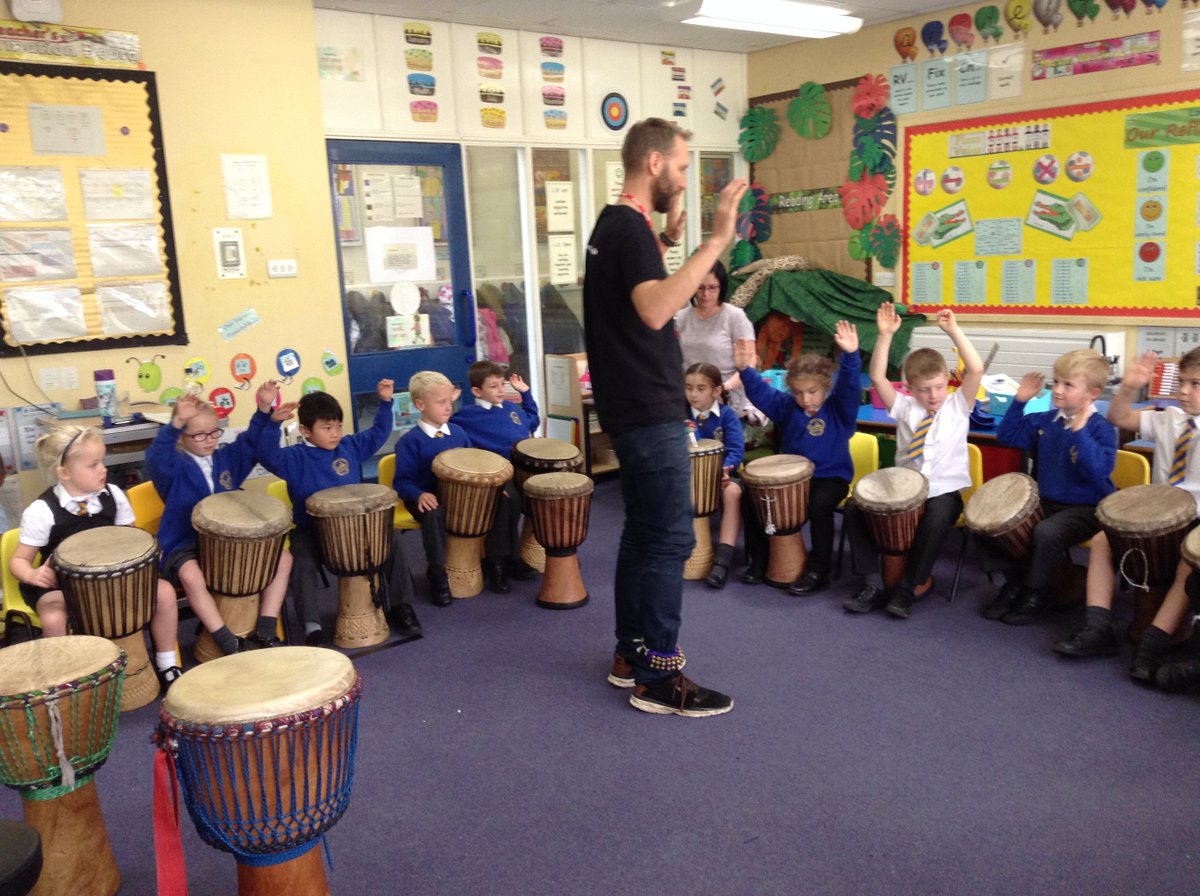 JamesBrindleyPS's tweet photo. Our Y2 African Dance/Drumming session is still ringing in our
ears!
#drumroots https://t.co/7rP4KyowpO