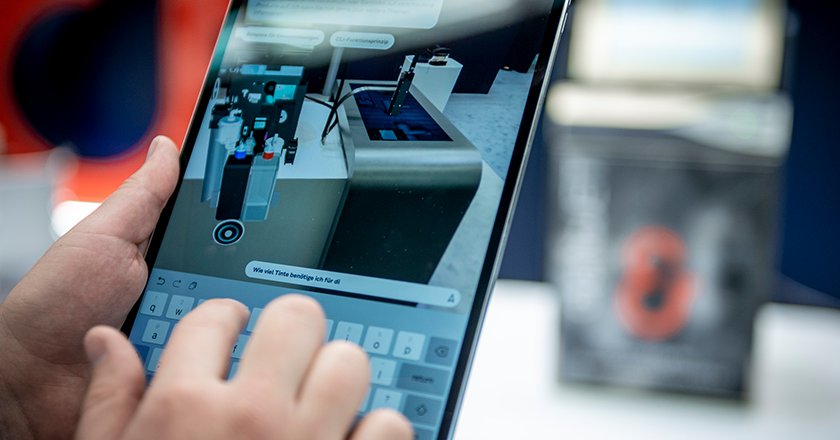 CodingGmbh's tweet photo. Customer support in real-time - fully independent of language and distance.
Live at Fachpack 2018. Hall4 - booth 119
https://t.co/GqRh5slNOw
#KYANA #Industrie40 #AugmentedReality #IoT #FachPack2018 #Fackpack #Inkjet #digitalisierung #KI #AI #artificialintelligence https://t.co/Vy6J8Mi5Ok