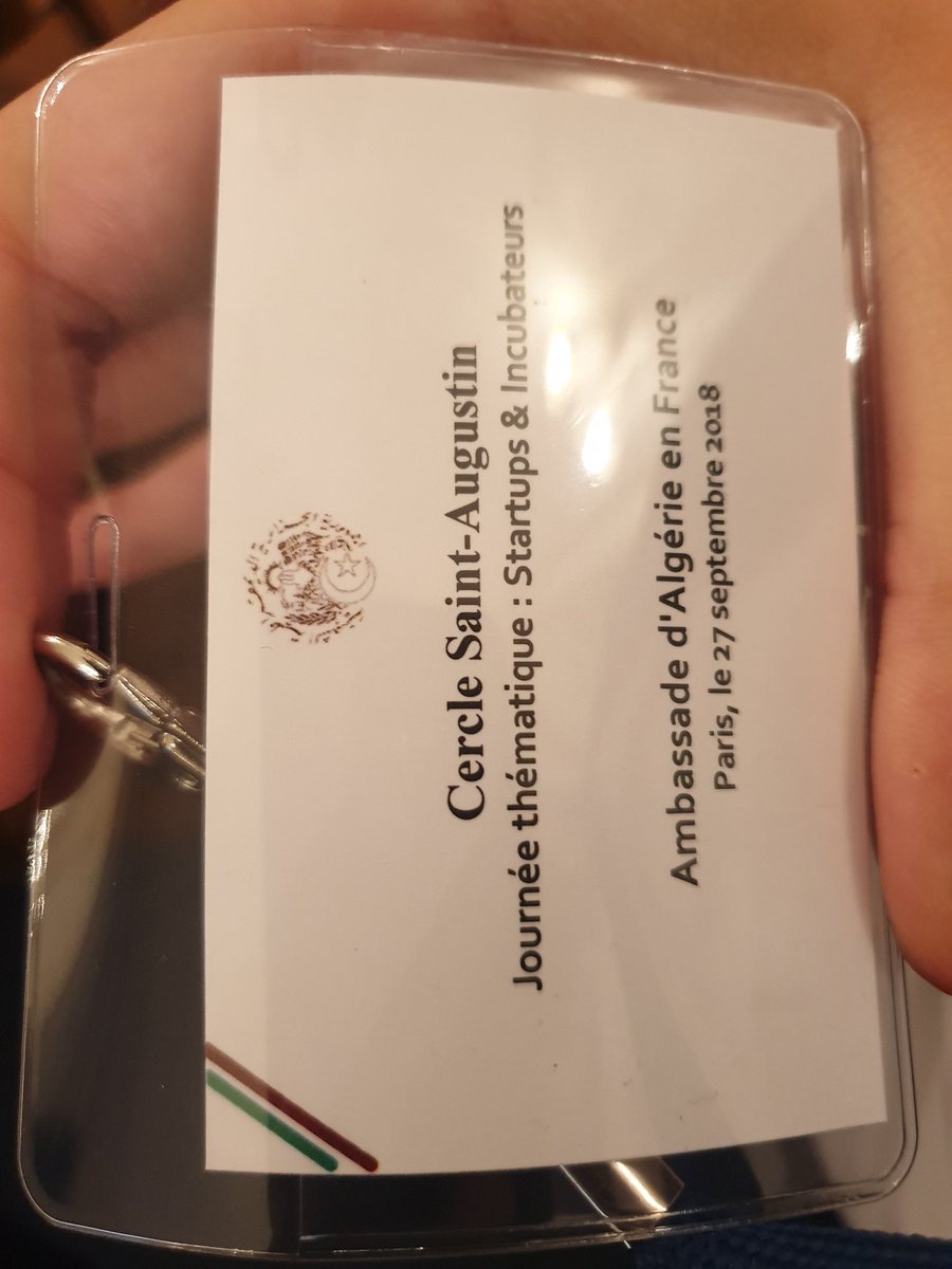 YouAMEUR's tweet photo. A l'ambassade d'Algérie en France rencontre du #CSaugustin_Amb 🇩🇿
Journée thématique : Startups &amp; Incubateurs. 
Monsieur L'Ambassadeur d'Algérie en France @ambalgeriefr déclare que l'Algérie ouvre grand ses portes à ses enfants pour entreprendre.
En présence du #Wali_D_Alger. https://t.co/R1LiEdW4Ou