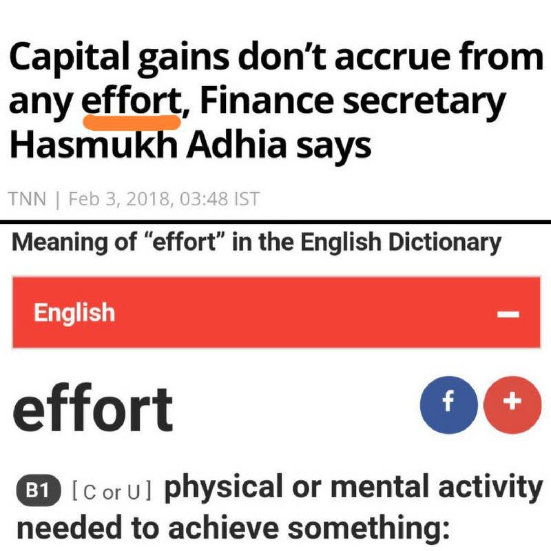udaythinks's tweet photo. Dear @adhia03 hope you are now happy to see how effortless it is to generate capital gains! 
Very excited to see how much of the expected 40,000C from LTCG is received next year..
#rollbackltcg #increasestt https://t.co/uS250XAE65