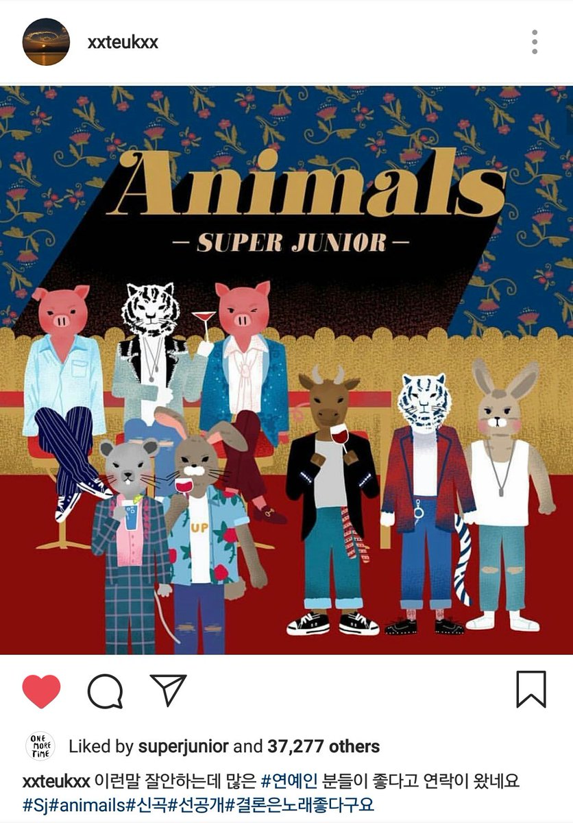 sujustfu's tweet photo. uri leader on the other hand..... wow i love relevant hashtags 

#suzoo #animails 
#AnimalSJ #OneMoreTimeSJ https://t.co/KNcEUzdnjk