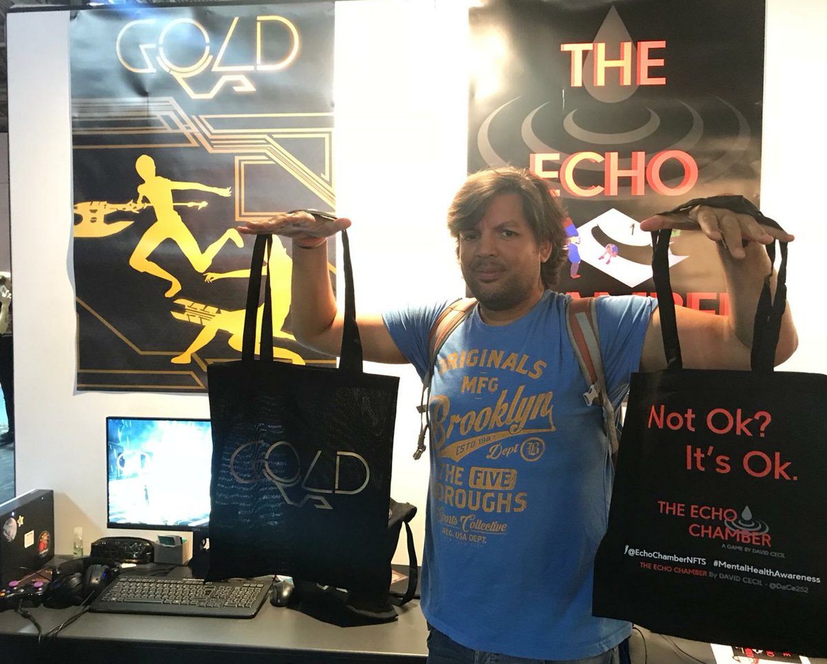 GOLD_thegame's tweet photo. How's everyone after @EGX 😉 ⁉️
This gentleman successfully completed both #GameGOLD and @echochamberNFTS 👏👏👏
Thank you for playing our games!
#throwbacktuesday #gamedev #indiedev #egx2018 https://t.co/TncsF5EaEF