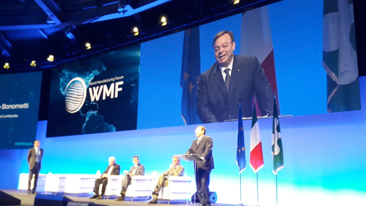 ConfindustriaL's tweet photo. Il Presidente Marco Bonometti al #WMF2018: lo sviluppo e il benessere di un Paese e dei suoi cittadini dipende dallo sviluppo e dalla crescita delle imprese https://t.co/xF40I3GliY