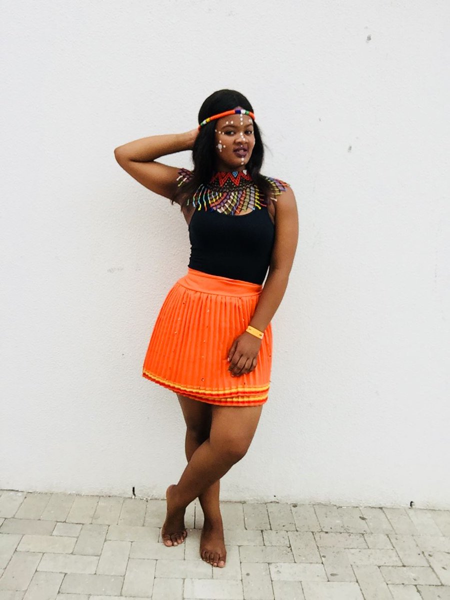 spx_cpt's tweet photo. Look at Sisanda owning her cultural attire ahead of this weekend's Heritage Showcase. In which culture attire will you be dressed in and why? Comment below.
#staycultured #xhosa #culture #dresscode #spheritage #spshowcase #heritagemonth https://t.co/hET6aEVHFN