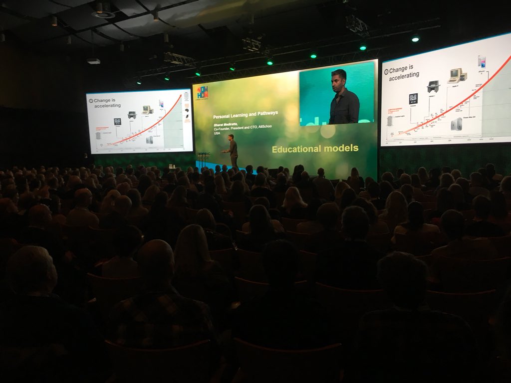 benkornell's tweet photo. @bharat As we embrace an uncertain, dynamic, global world, education technology can help us double-down on what makes us most human.  Compassion, Creativity, and Community #NordicEdge2018 @altschool https://t.co/I81wBEWnbg