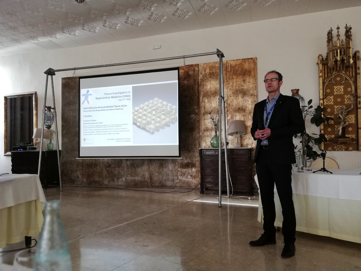 pedromorouco's tweet photo. @Tim_WoodfieldNZ kicking off on "Musculoskeletal Regenerative Medicine" the last day of @FIRMSymposium #FIRM2018
#regenerativemedicine #biomaterials #tissueengineering https://t.co/qGog8G9tD6