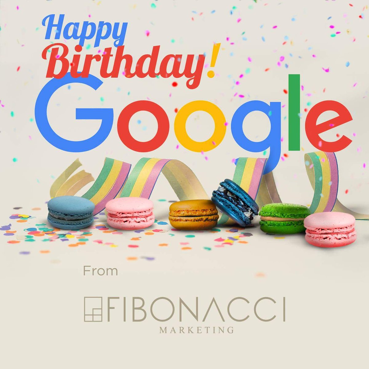 fibonacci_mtg's tweet photo. Happy Birthday #Google! 20 today!

#marketing #marketingagency #fibonacci #fibonaccimarketing #seo #socialmedia #branding #design #webdevelopment https://t.co/wMipM2CxVY