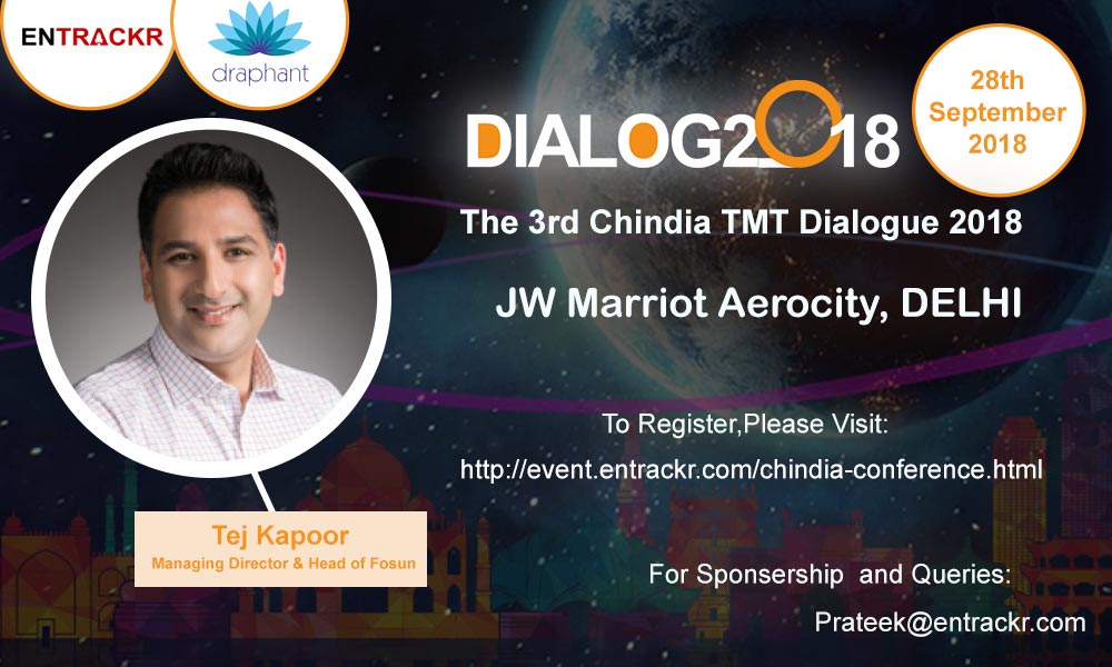 ZDreamventure's tweet photo. Meet Mr. @Tej_Kapoor ,Managing Director and Head of FOSUN RZ Capital India

Join us Tommorow at JW Marriot, Aerocity

➡️Apply ENTRACKR to get 80% discount: https://t.co/to2GVpZBLx

#chindiadialogue#networking#chinaindia#chinalearnings#chindia#entrackr#dialogue2018 https://t.co/9j9YnF9lrn