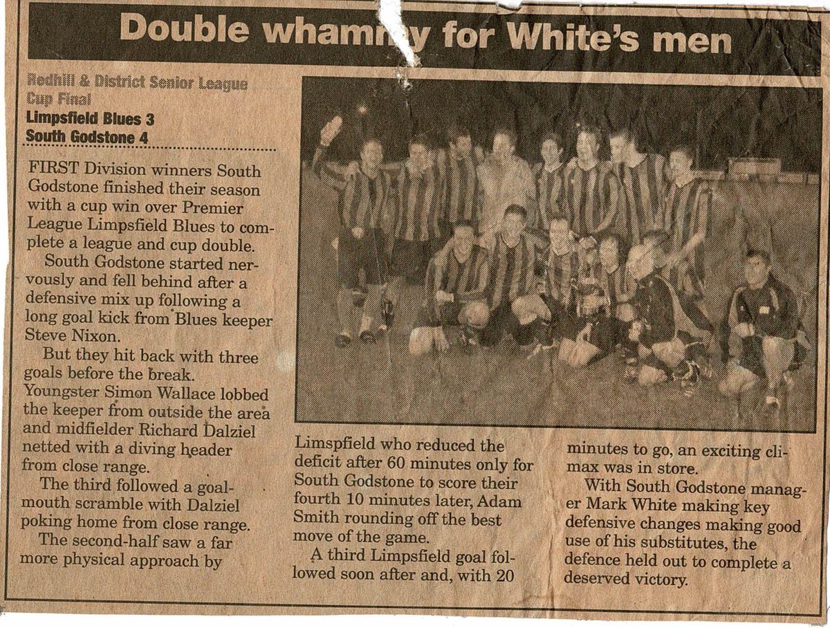 Southeastroofer's tweet photo. #ThrowbackThursday to when our Managing Director guided @__sgfc to their best ever season, winning the league and cup double. 
@surreyfa https://t.co/jcPONFKNIE