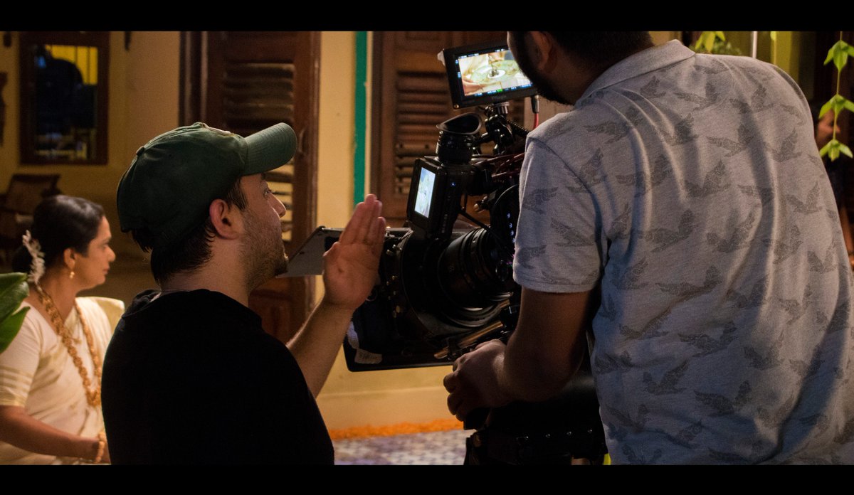 OTransmedia's tweet photo. When you know you have a good team working behind you, there is no chance you are backing out from improvising the scene. When Director @athitnaik sharing detailed instructions with DOP of what he wants to do. 

Director/Producer - @athitnaik 
DOP - @prashantdande3 https://t.co/1vFDgv2xX9