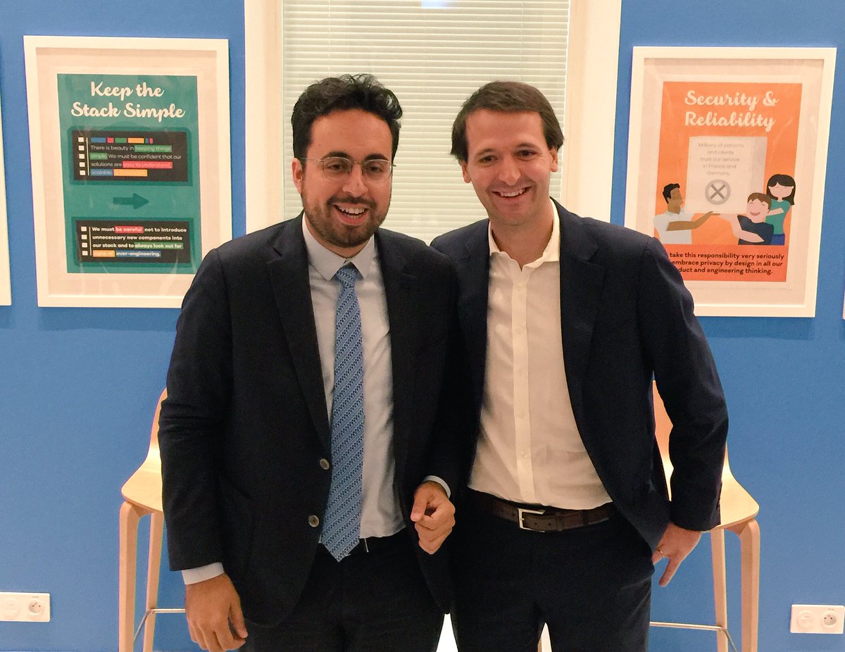 mounir's tweet photo. Transformer la #santé cabinet par cabinet, hôpital par hôpital et mettre l’innovation au service des patients et des praticiens ! 

Bravo à @doctolib qui inaugure aujourd’hui son Health Tech Center et annonce la mise en place de la #teleconsultation dans le cadre de #MaSante2022 https://t.co/GmW8mVKoiX