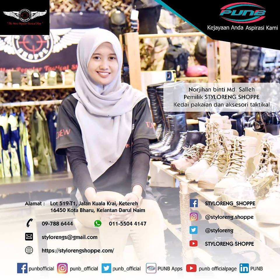 Perbadanan Usahawan Nasional Berhad On Twitter Mahu Nampak Gagah Dan Perkasa Ala Tentera Tapi Susah Nak Jumpa Pembekal Styloreng Shoppe Sedia Membantu Stylorengshoppe Themostpopulartacticalshop Pakaianceloreng Usahawanpunb Https T Co