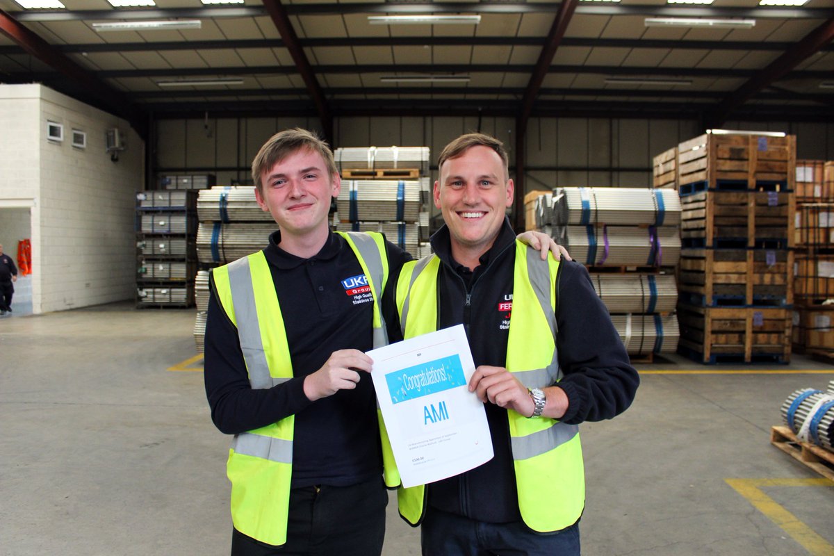 MFGapprenticeUK's tweet photo. Congratulations to the UK Manufacturing Apprentice of September, Charlie Walford of The @UKFGroup 🏆 

Charlie deservedly picks up the £100 Amazon Vouchers as the prize! 💰

#MFGapprentice2018 #Apprenticeship #Apprentices #TheFuture #STEM 

https://t.co/9gNjwU1KTt https://t.co/0Ch77WmLUc