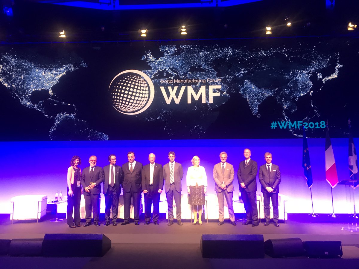 Proud to stand with our fellow founders of <a href="/THE_WMF/">World Manufacturing Foundation</a> Foundation. A momentous occasion as the first #WMF2018 Global Report is signed.