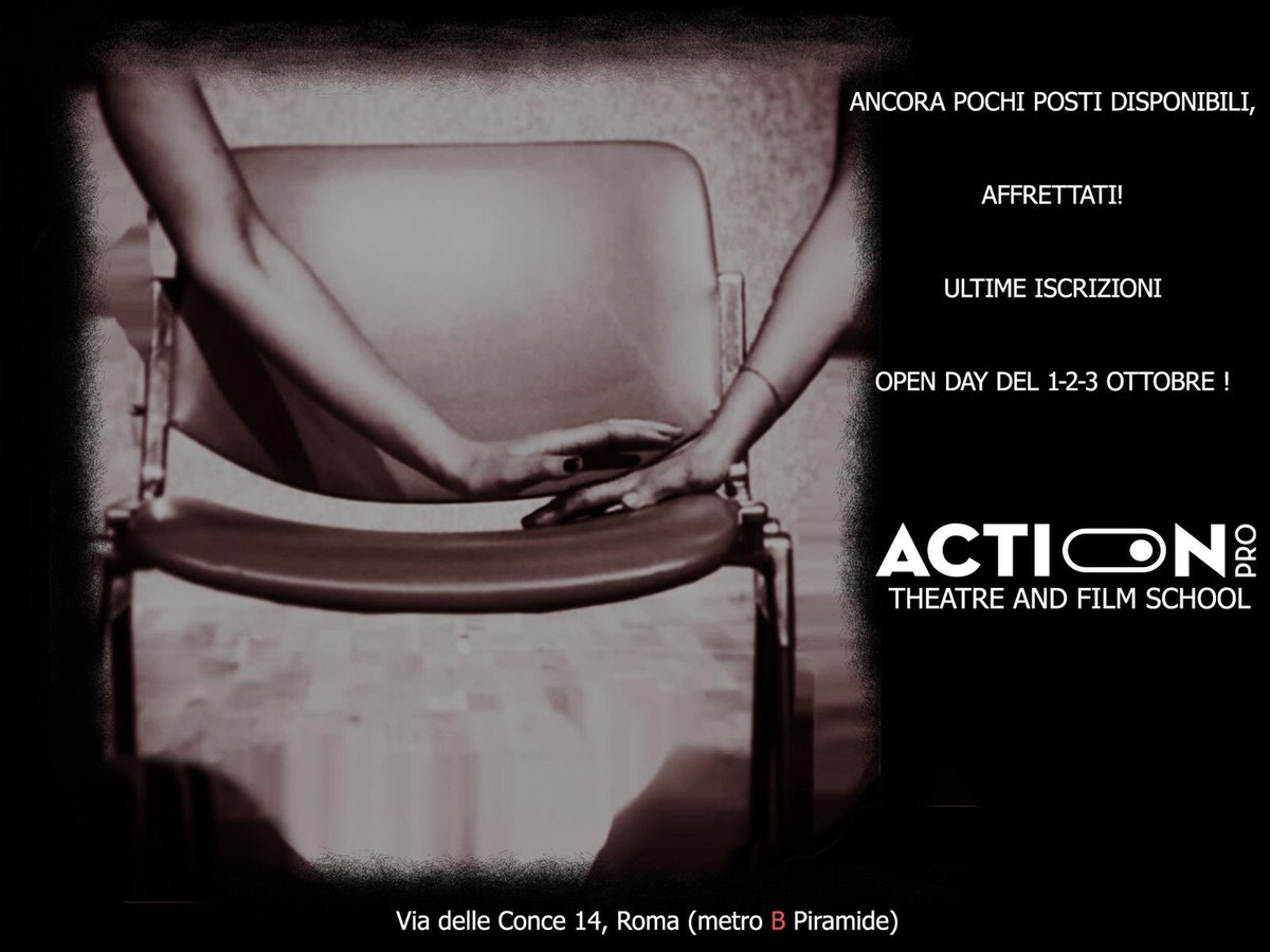 #scuola recitazione #Teatro  #Cinema #actor #actress #acting #canto #accademia. 1 2 3 ottobre open day gratuito    Roma via delle Conce 14. Dalle 14 alle 17