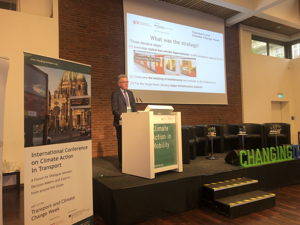ChristianCIOW's tweet photo. Former head of bus network development of @TfL John Barry presenting experience and strategy of London to move towards sustainable urban mobility. Lesson learnt: change is possible through political leadership, resources and focus on delivery #transportweek2018 #wearetransport https://t.co/Dh6D2LFmuw