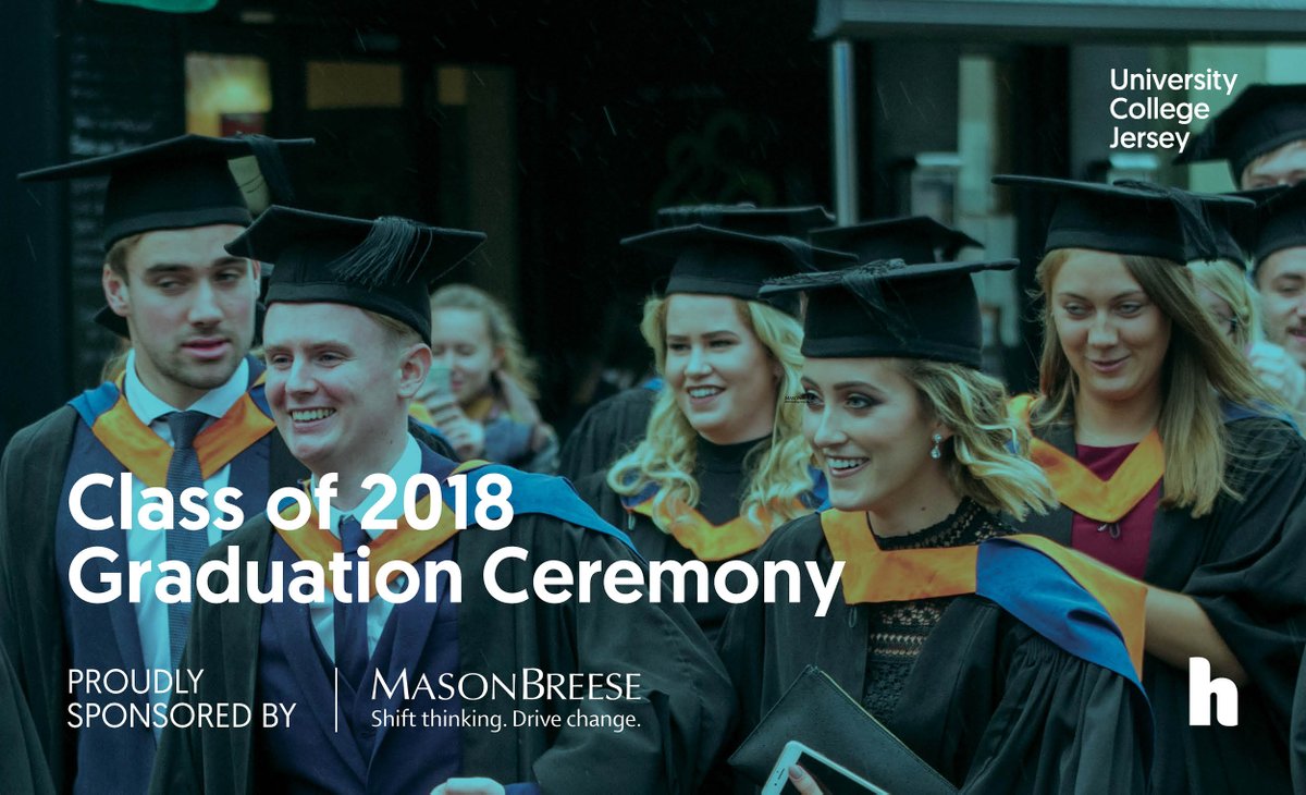 Highlands_JSY's tweet photo. Tomorrow we'll be celebrating our 2018 #UniversityCollegeJersey graduates at St. Helier Methodist Centre, followed by a procession through St. Helier! Commencement address will be given by @TessaHartmann and the event is made possible by our #UCJ sponsors @MasonBreeseCI https://t.co/W4OrlVWnMO